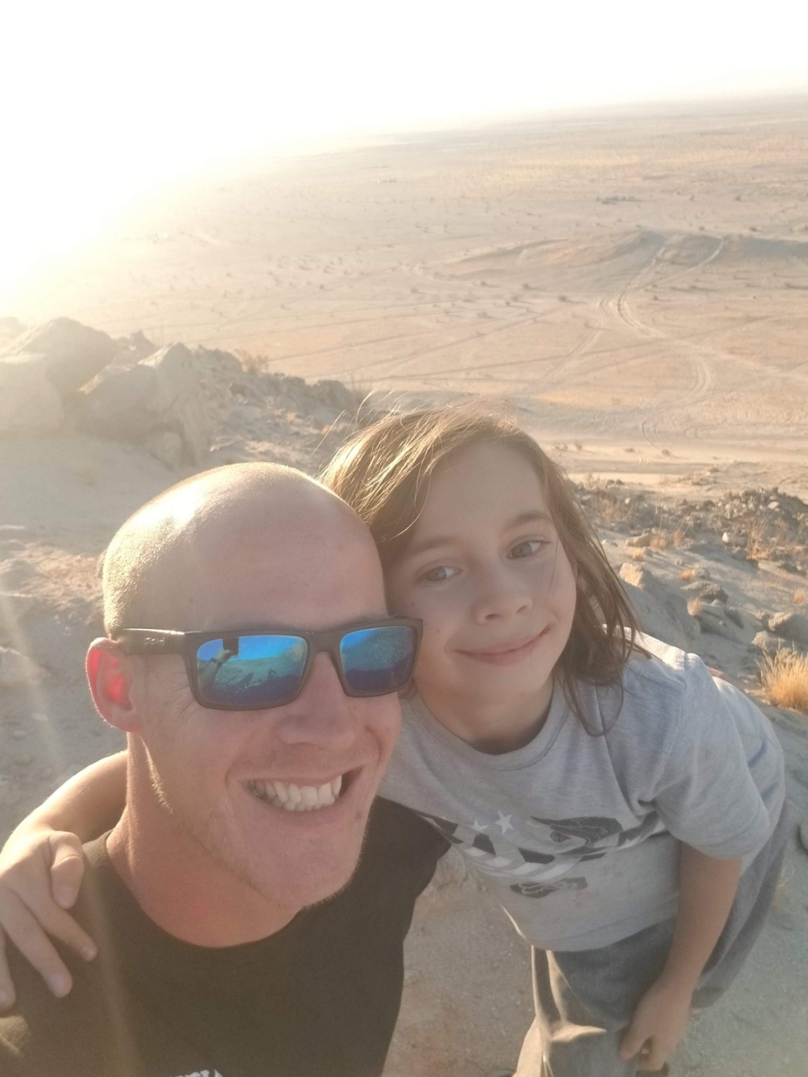 Richard Sartor outdoors with family